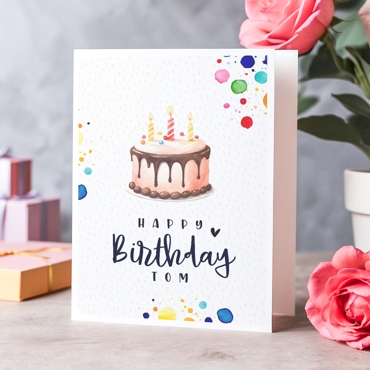 Beispiel Design Geburtstagskarte