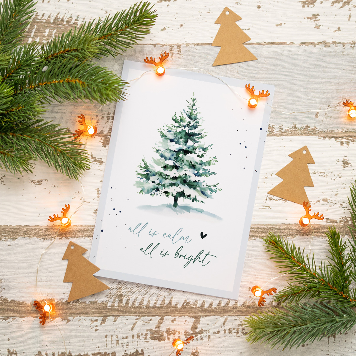 Beispiel Design Weihnachtskarte