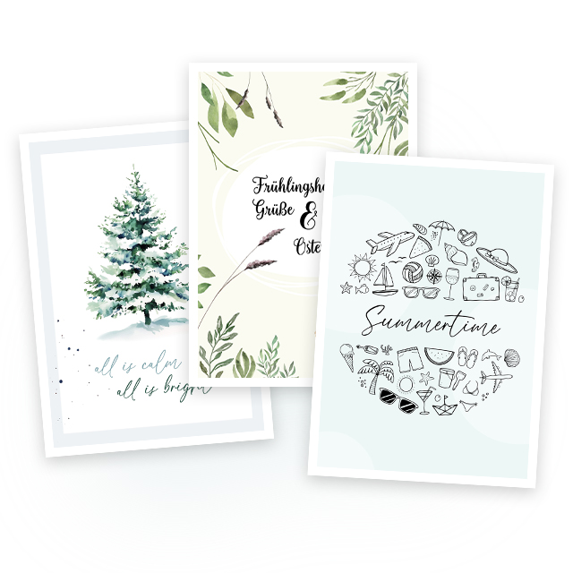 Mit Designs aus der Vorlagen-Galerie starten