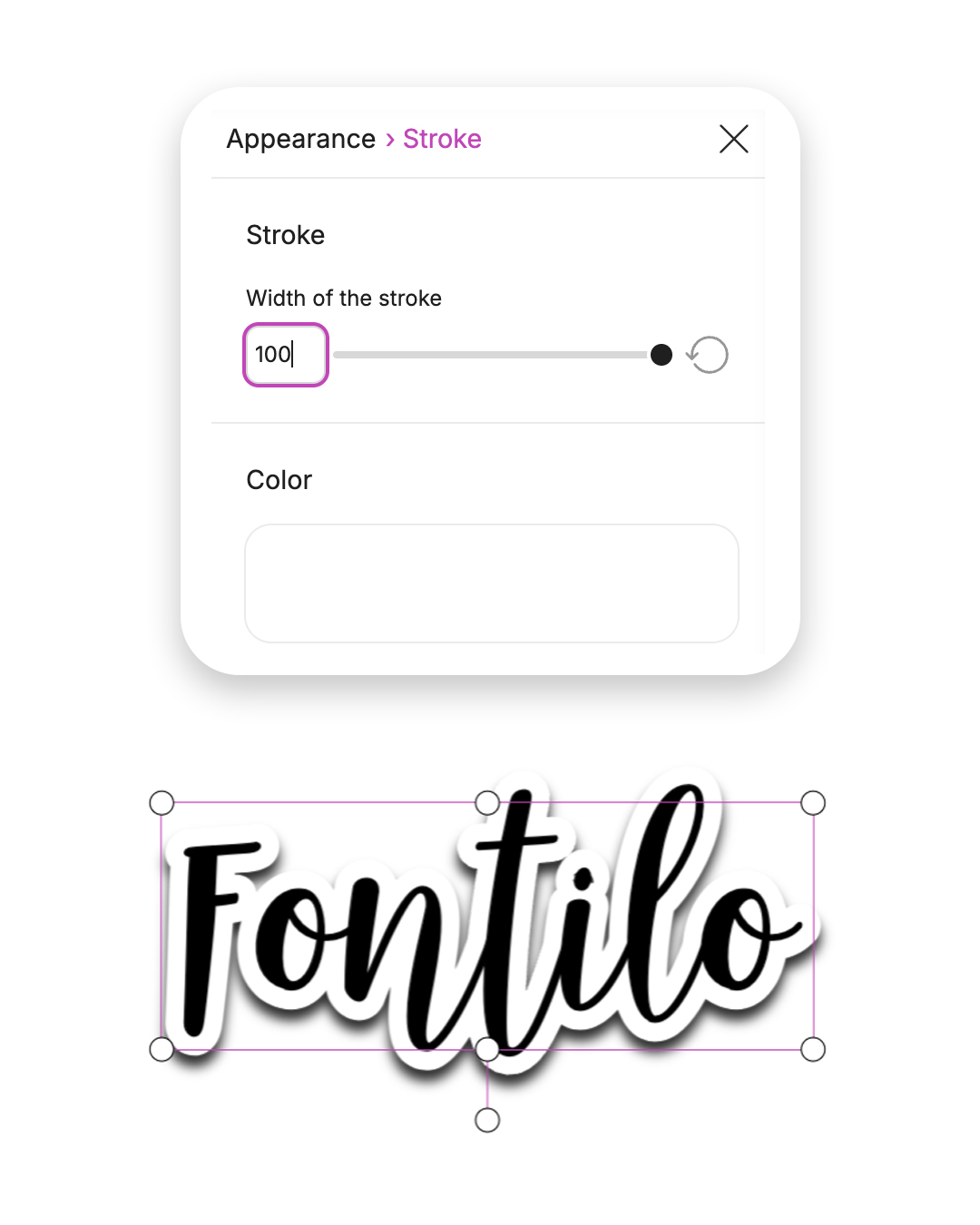 Weiße Kontur erstellen