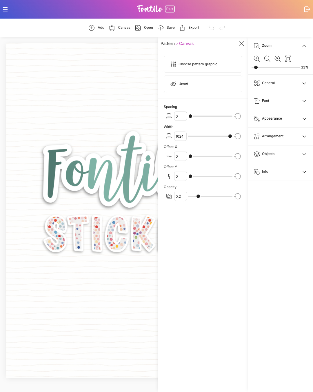Bonus: Muster und Hintergrund